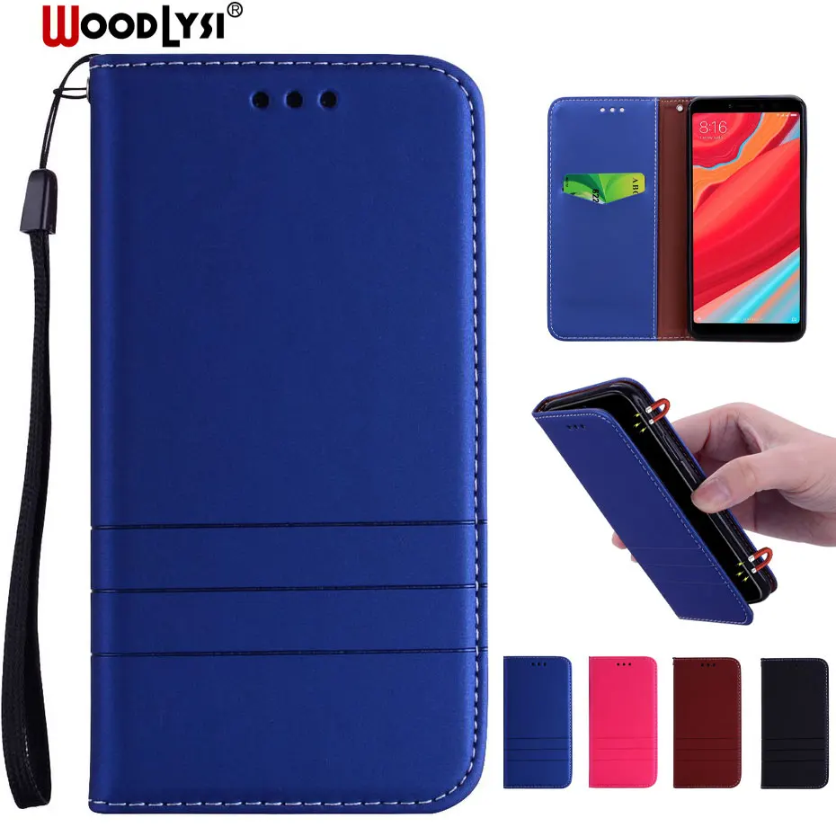 Роскошный флип чехол из искусственной кожи для Xiao mi 5X A1 A2 Lite Red S 3 4A 4X S2 5 Plus 5A 6 6A PRO Note