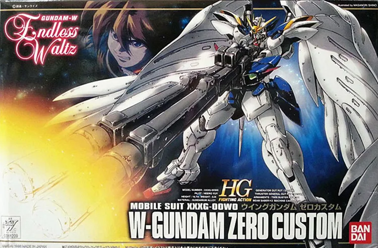 Bandai Gundam 1/144 WING GUNDAM ZERO пользовательский мобильный костюм сборные модели наборы