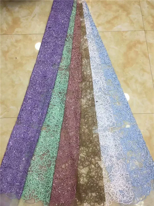 Кружевное платье небесно-голубого цвета с пайетками Сетчатое свадебное в