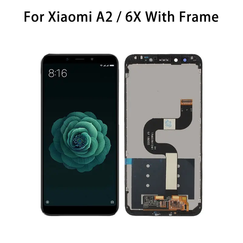 5 99 дюймов для Xiaomi Mi A2 MIA2 6X MI6X ЖК-дисплей кодирующий преобразователь сенсорного