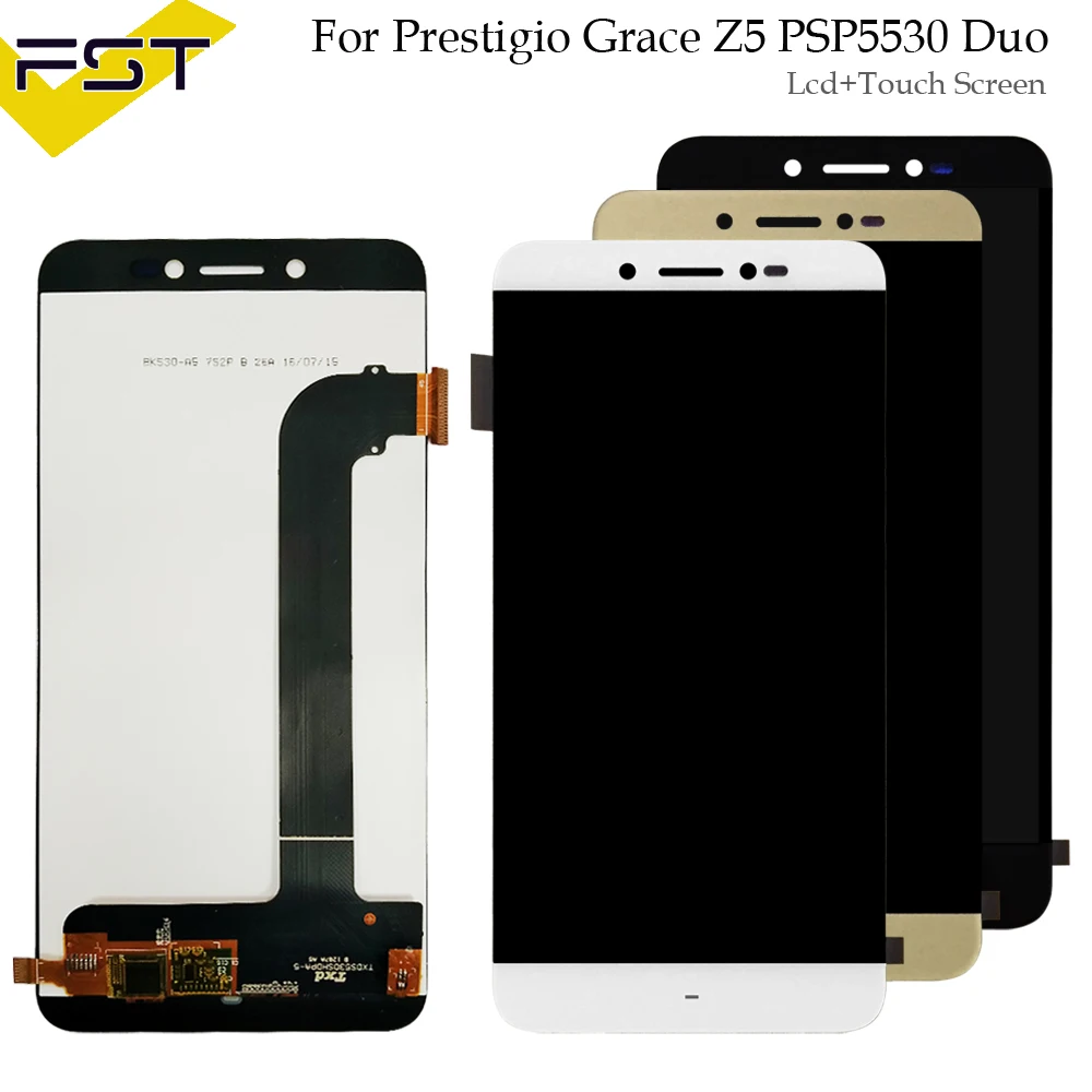 Для Prestigio Grace Z5 psp 5530 Duo psp 5530Duo ЖК-дисплей+ кодирующий преобразователь сенсорного экрана в сборе Запчасти для psp 5530