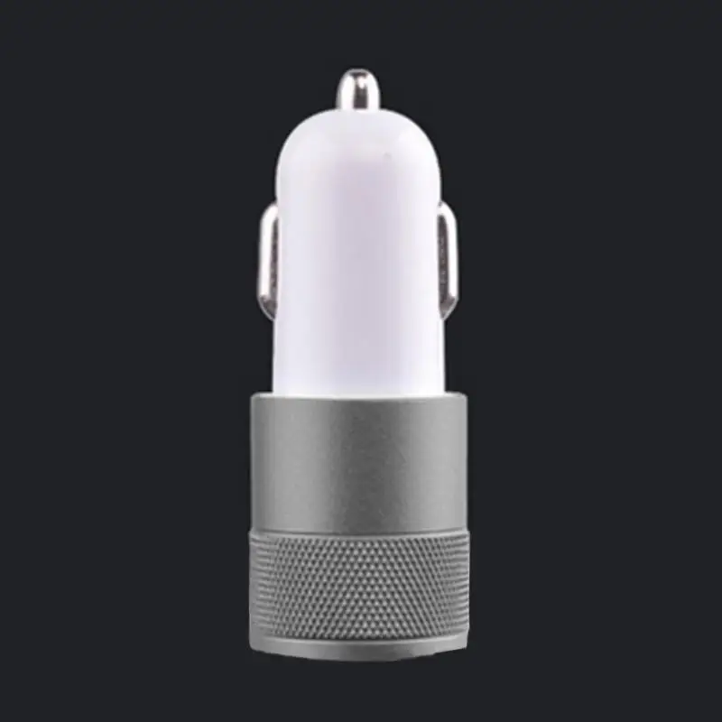 Двойной USB интерфейс Автомобильное зарядное устройство комплект 2.1A/1A сплав