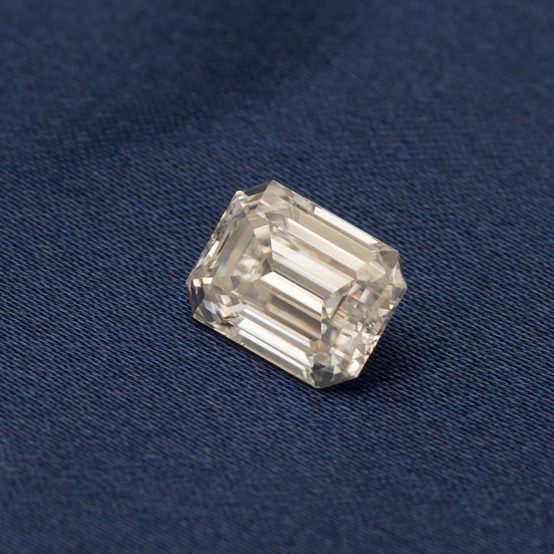 NiceGems 1.01CTW Изумрудный разрезанный муассанит драгоценный камень 7*5 мм EF цвет