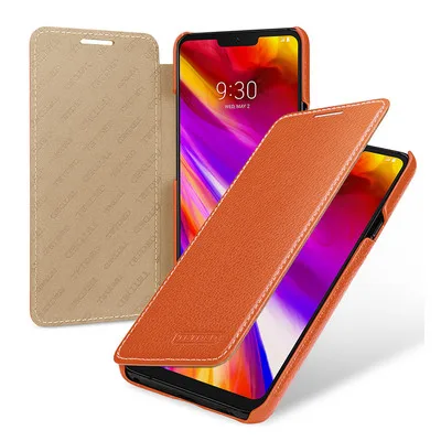 Деловой откидной Чехол для LG G7ThinQ Роскошный чехол для телефона из натуральной кожи сумка чехол для LG G7-чехол с функцией подставки для LG G7 ThinQ - Цвет: 7