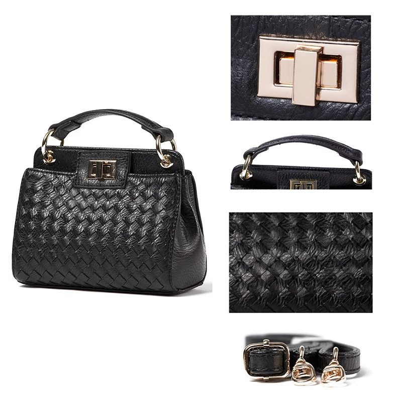 SUNMEJOY Переплетение Моды peekaboo мини tote сумки высокого качества искусственная кожа