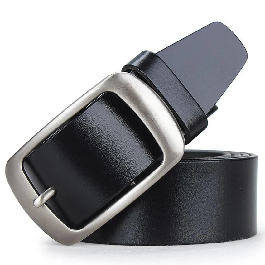 Мужской ремень из воловьей кожи с пряжкой язычком 2018|luxury brand men belt|luxury beltbelt |