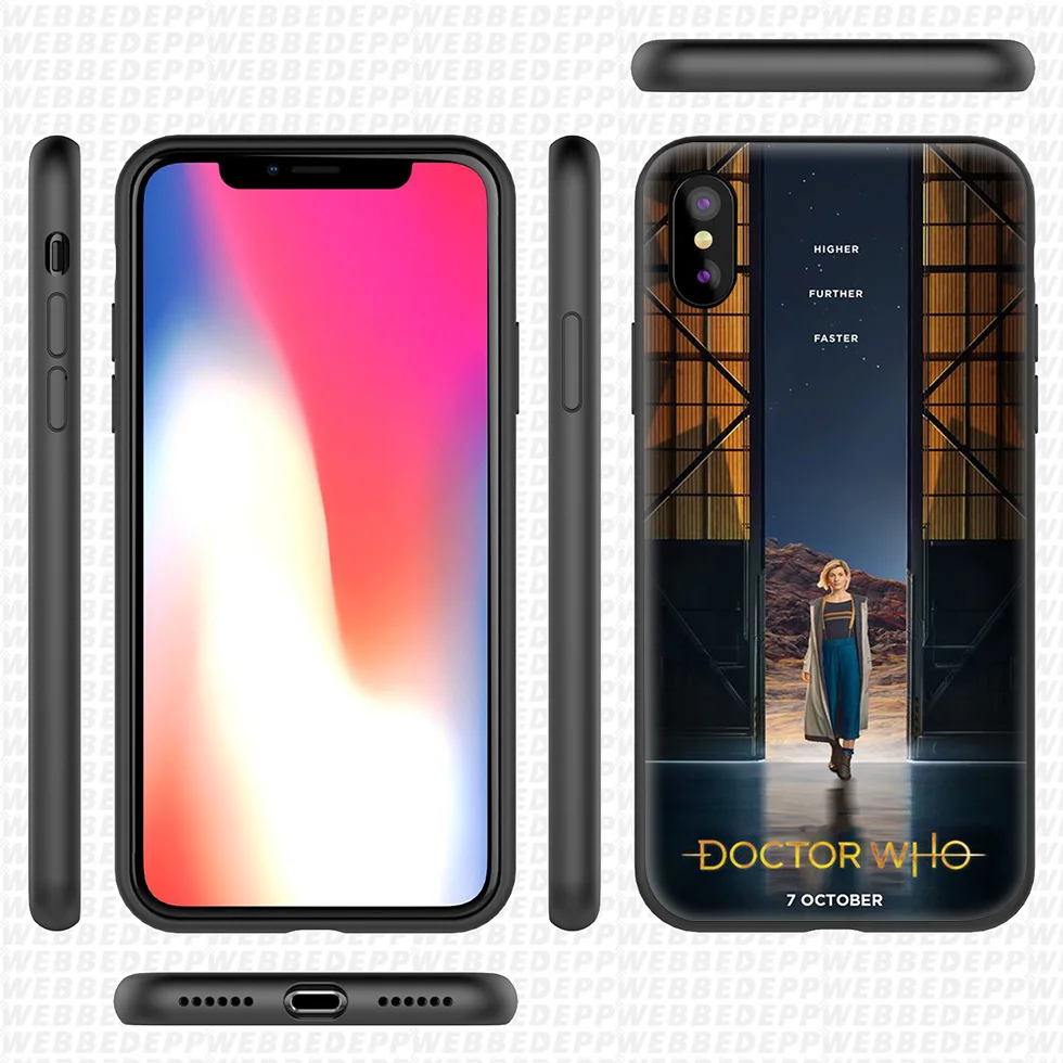 WEBBEDEPP Tardis Box Doctor Who Мягкий силиконовый чехол для iPhone 11 Pro Xr Xs Max X или 10 8 7 6 6S Plus 5 5S SE Case
