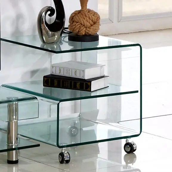 Маленький чайный столик Сжатый стеклянный мини горячего изгиба|small tea table|glass