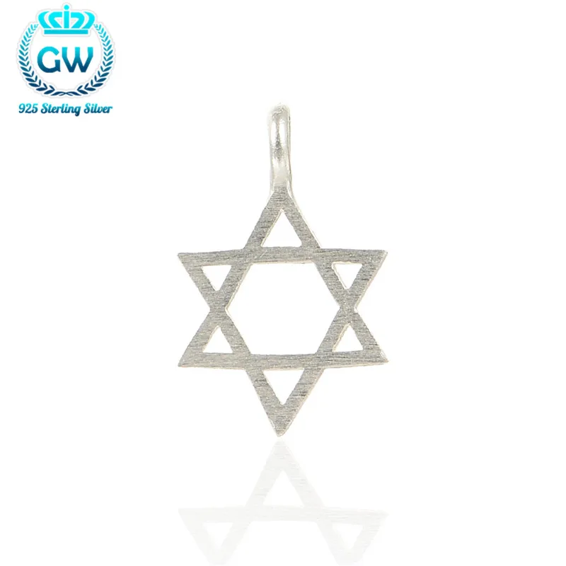 Женское и мужское ожерелье с кулоном Звезда Давида из 100% серебра 925 пробы 2019|star of