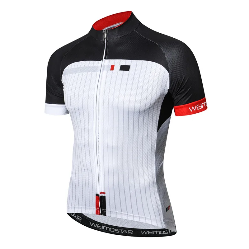 Красный Weimostar Pro Team Racing велосипедная майка мужская летняя одежда для горного велосипеда одежда для велоспорта быстросохнущая Джерси для горного велосипеда Ropa Ciclismo - Цвет: Красный