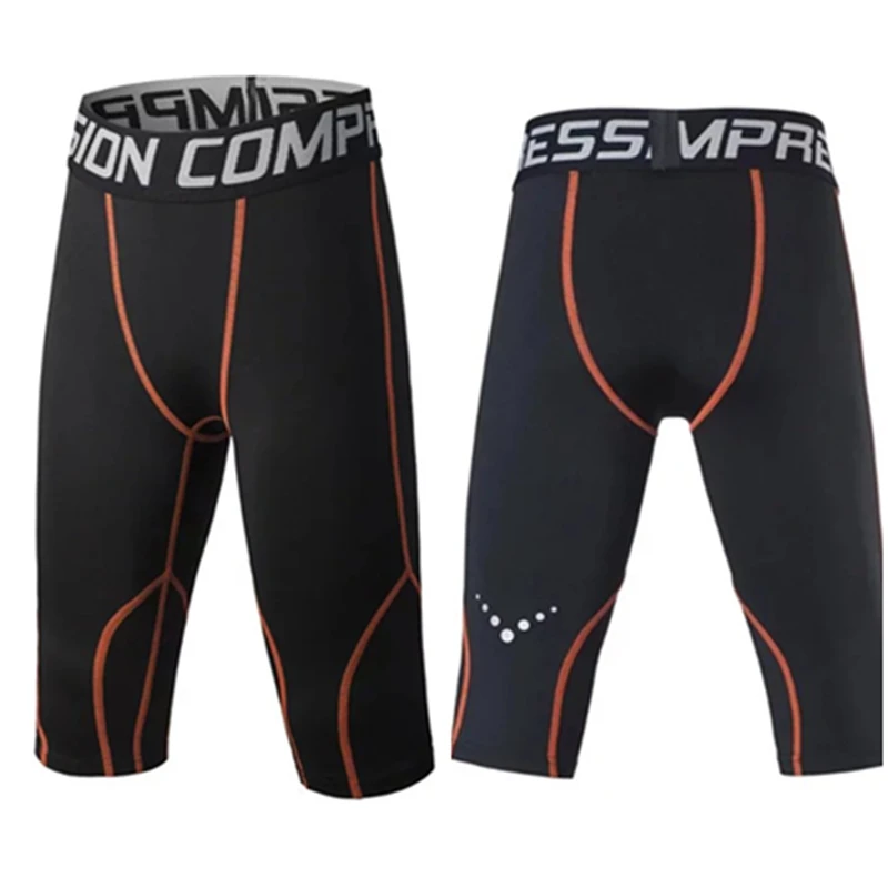 Леггинсы для баскетбола трико фитнеса и йоги компрессионные штаны бега 3/4 2017