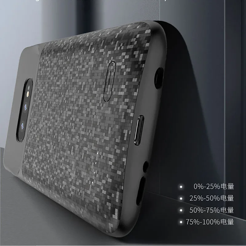 Чехлы для зарядного устройства samsung Galaxy S10 + Ультратонкий внешний Аккумулятор bateria