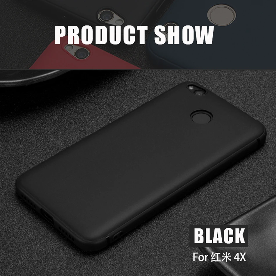 Мягкий Ультратонкий чехол бампер из ТПУ для Xiaomi redmi 4x матовый ударопрочный xiaomi Redmi
