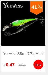 Yuewins, приманка для ловли щуки, 6 см, 4,2 г, приманка в виде гольяна, кренкбейт Isca, художественная жесткая приманка, воблеры для ловли окуня, поддельная рыба, карп, QA232