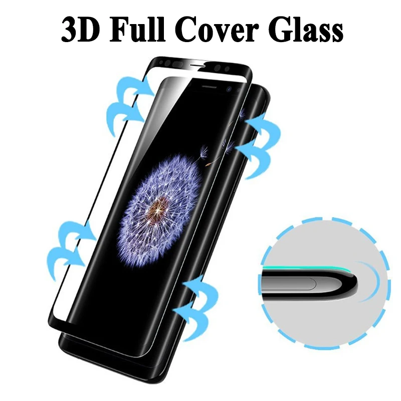 3D полное покрытие для Samsung Note 9 Защитное стекло экрана на Galaxy S8 S9 Plus S 8 защитное Note8