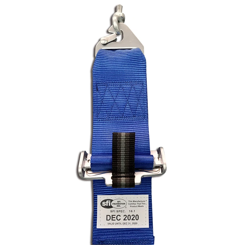 

2pcs/lots SFI 16.1 Rated 5 Point 3 inch Racing Safety Harness Safety Cam Lock Pull Up DEC2020 blue and red
