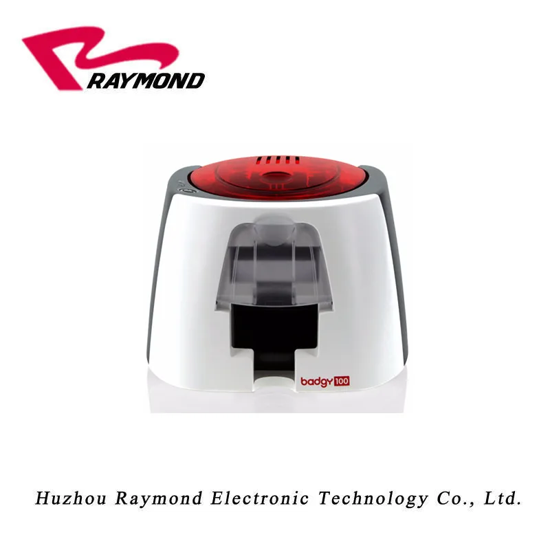 Небольшие и дешевые настольные карточные принтеры, Evolis Badgy100 односторонний пластиковый ПВХ принтер для удостоверения личности с одной лентой YMCKO