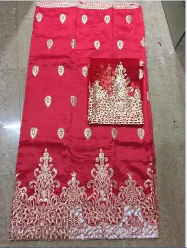 Джордж с блузкой 2016 Продажа Высокое качество Африканский Ткань Синий свадебный