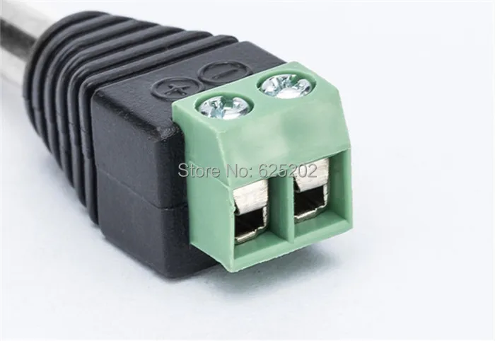 Штекерный разъем постоянного тока для камер видеонаблюдения положительные и