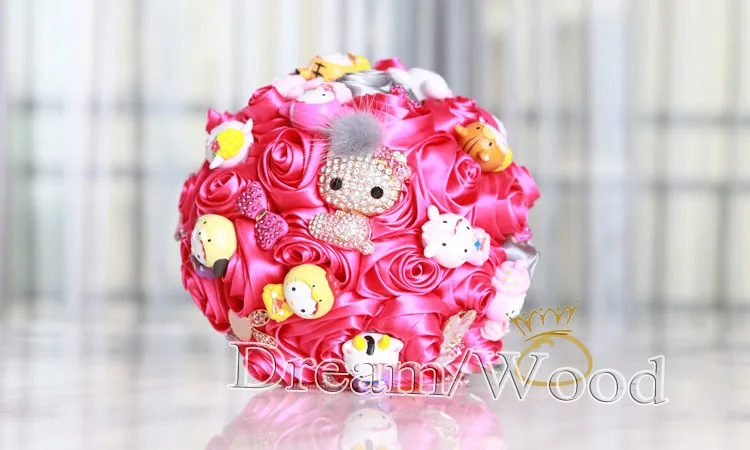 Свадьба аксессуары холдинг цветы роза своими руками diamand брошь кристалл hello kitty