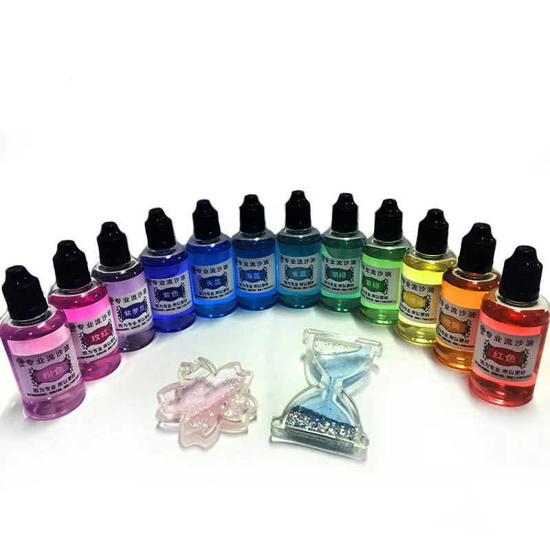13 colors DIY crystal drop UV resin glue, color quicksand oil, mobile phone shell oil injection filling oil