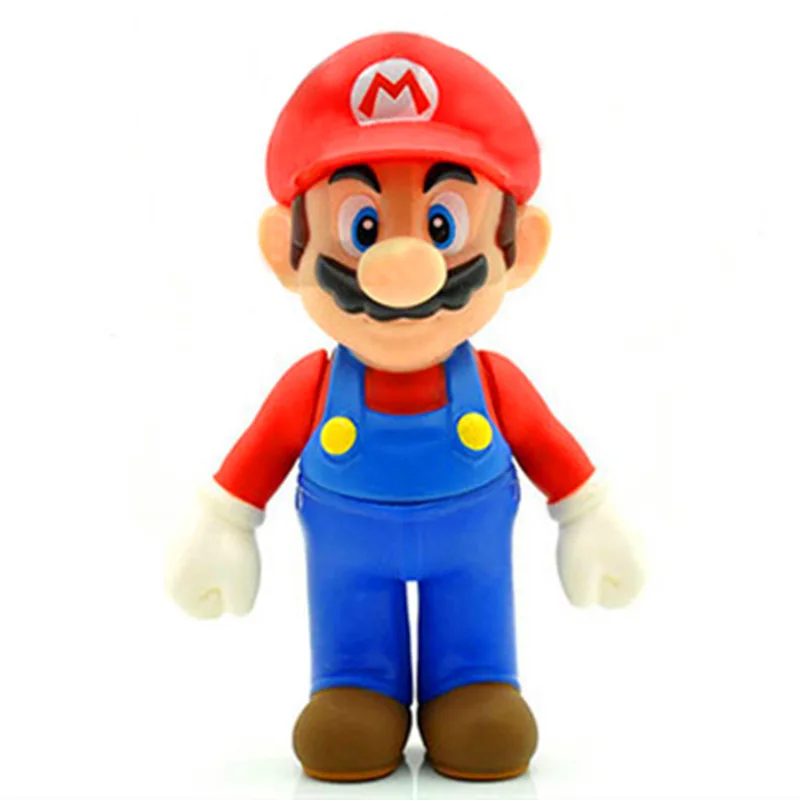Super Mario Bros Рисунок игрушки 12 см Марио и Луиджи PVC Фигурки Коллекция Модель