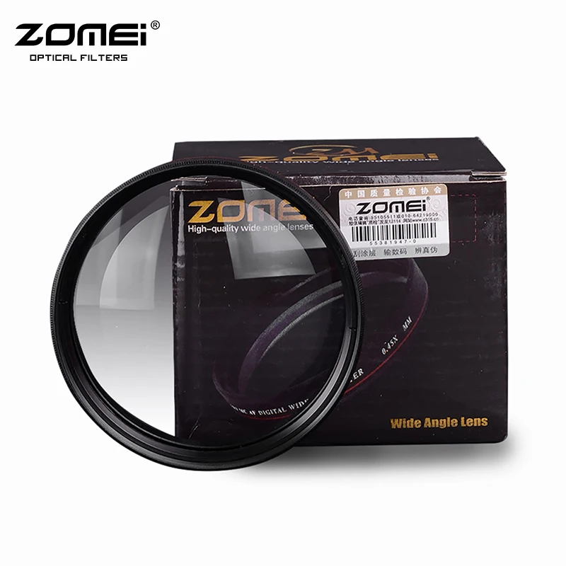 ZOMEI 55 MM 0.45X Wide Angle Filter Lens Multi-Coated AGC Optical Glass MC AF Converter for Digital SLR Camera | Электроника