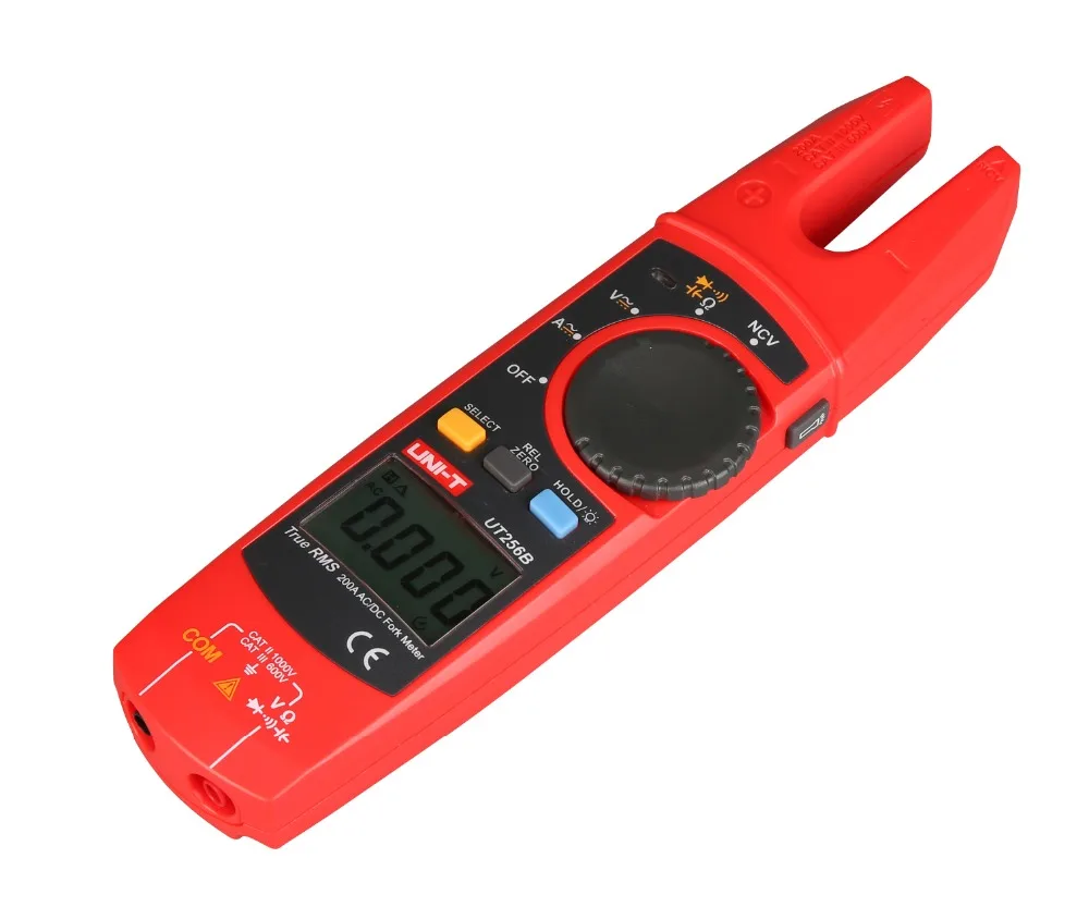 UNI-T UT256B цифровой True RMS Вилка автоматический мультиметр 200A AC DC токовые клещи NCV Тестер Вольтметр Ом колпачок Авто Диапазон больше