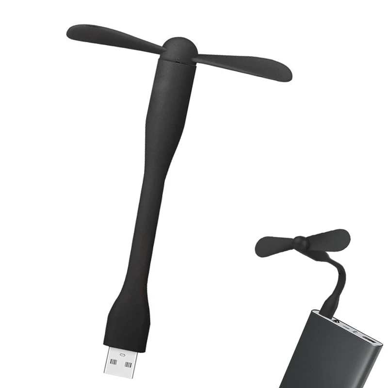 Мини-вентилятор с USB портом вентилятор креативная, гнущаяся хладнокровный переносной вентилятор охлаждения для ноутбука портативное зарядное устройство с USB устройства Тетрадь летние USB гаджет