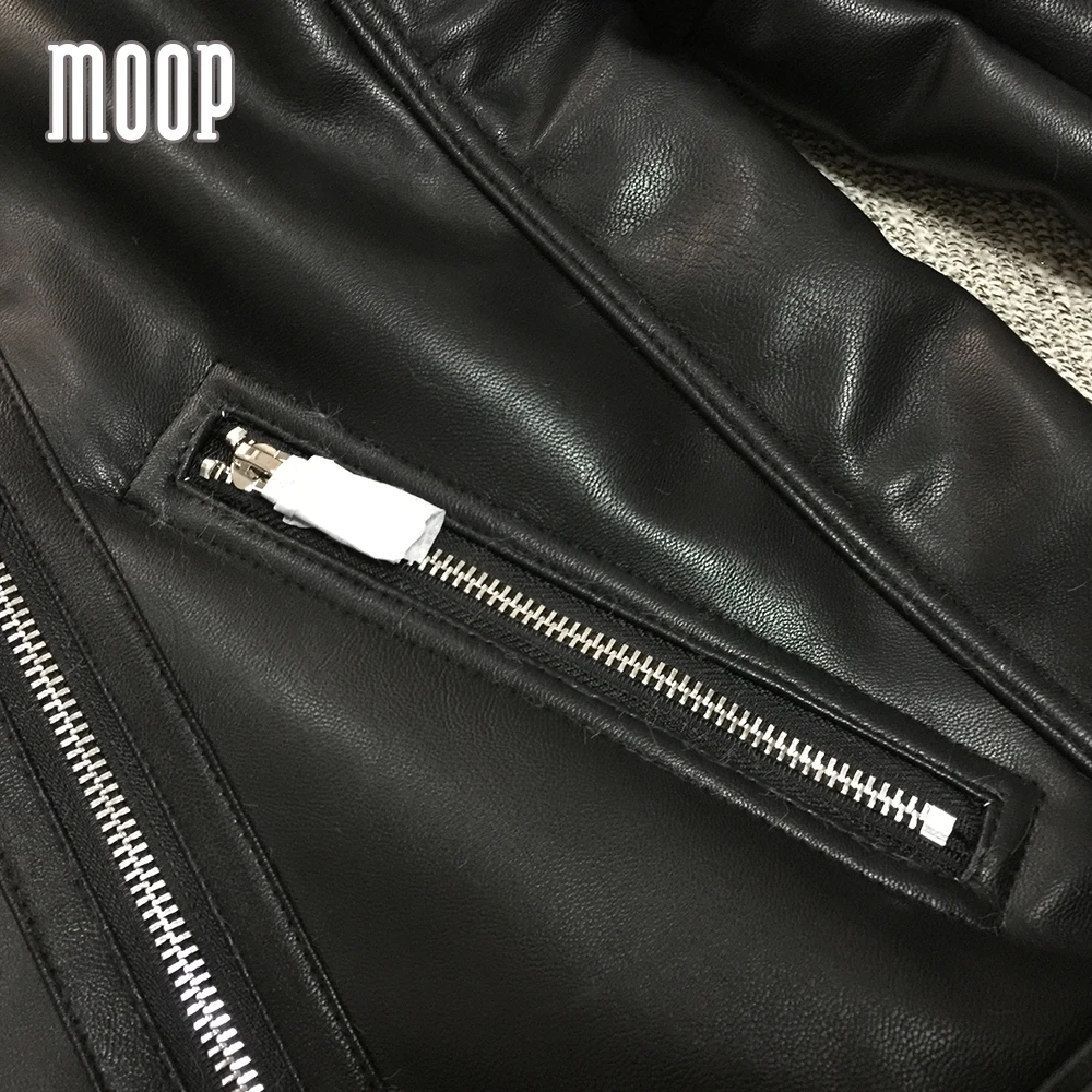 Куртка из искусственной кожи в американском стиле черная байкерская куртка с