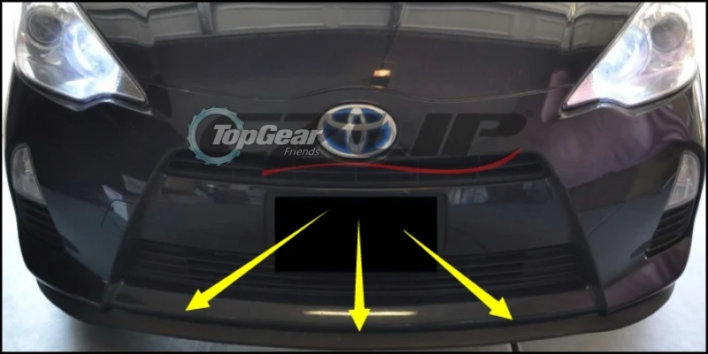 Для TOYOTA Prius XW20 XW30 бампер для губ/передний спойлер дефлектор для TOP gear Firends Тюнинг автомобилей/TOP gear обвес комплект/полоса юбка
