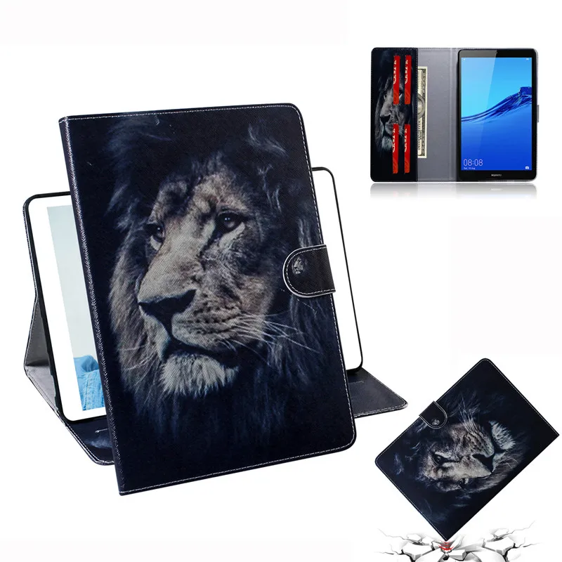 Чехол-книжка для планшета Amazon Kindle Fire HD 10 2015/2017 кожаный чехол-подставка с цветным