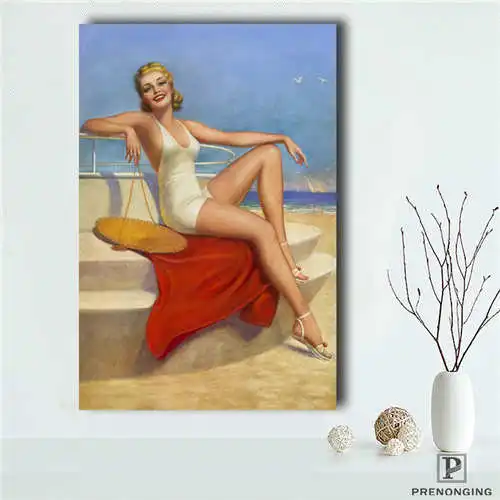 Персонализированные булавки-вверх-девушки (5) @ Печатный постер ткань стены