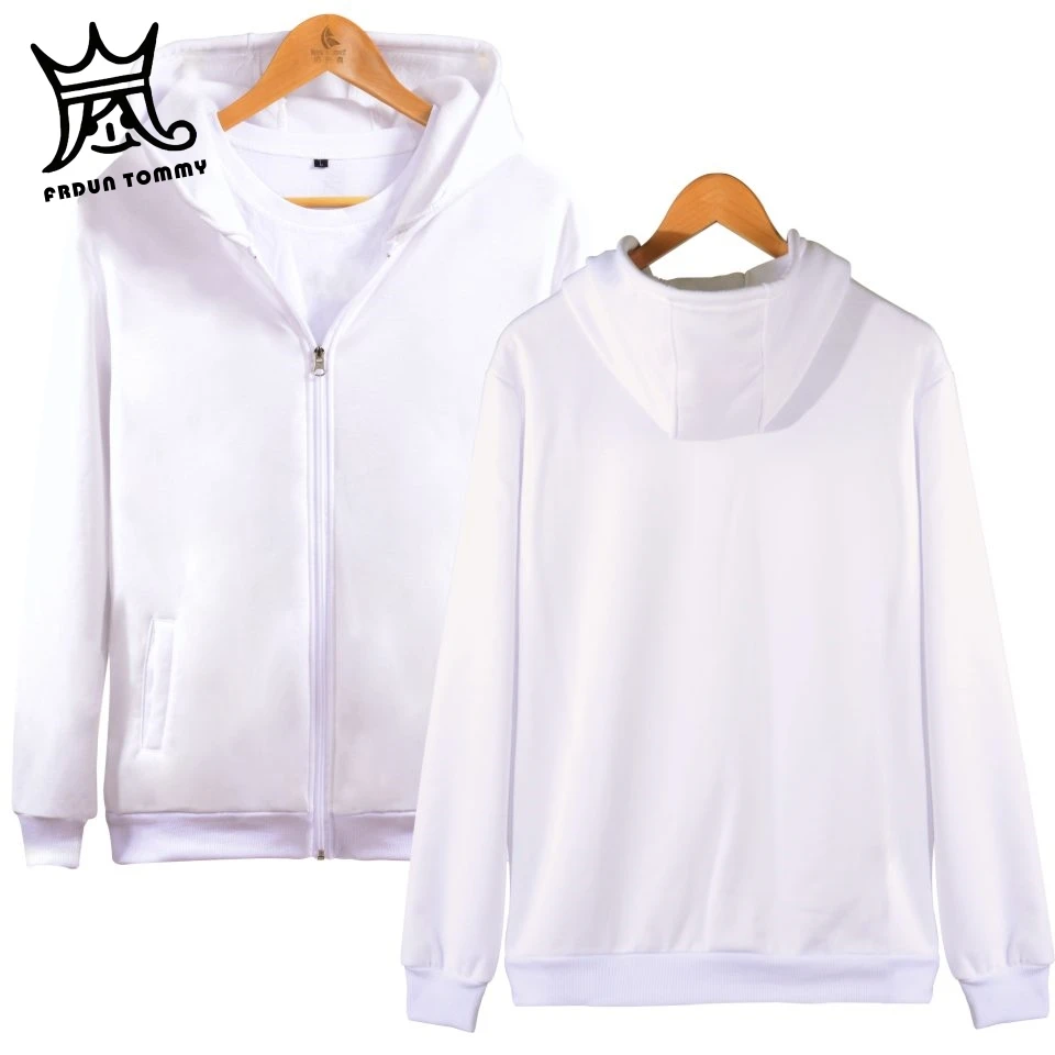 FRDUN TOMMY Men zipper Hoodies Jacket Drawstring Zipper Hooded Sweatshirt Tops Male Long Sleeve Pocket Pullover boy Hoodie Coat | Мужская