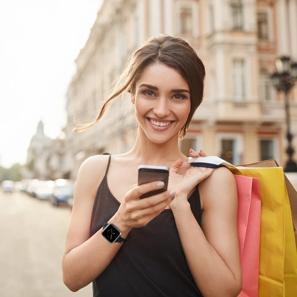 Модные блестящие кожаные ремешки для умных часов Fitbit Versa сменный женский тонкий