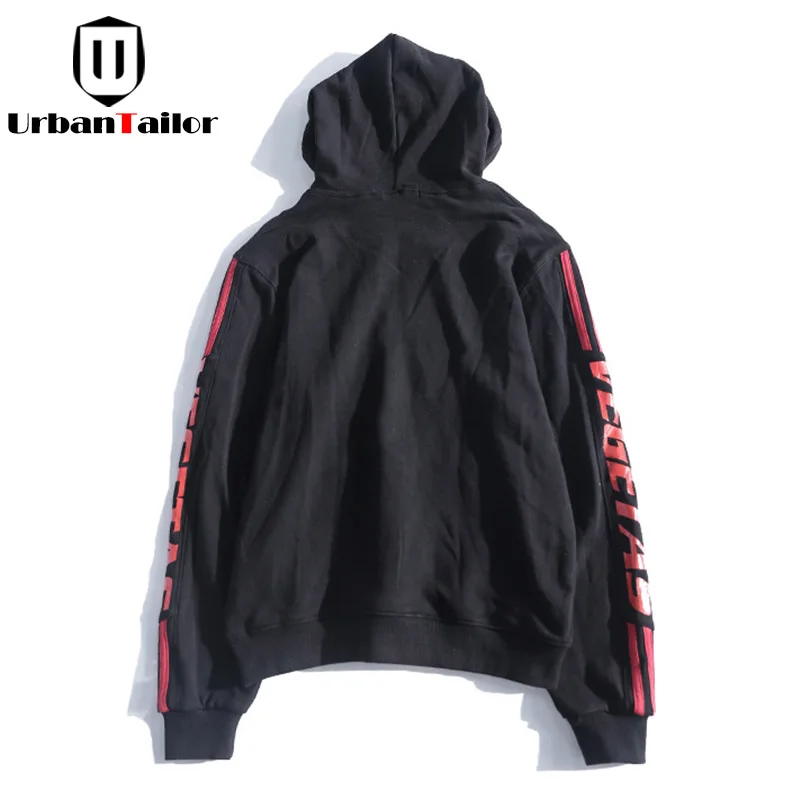 Urbantailor хлопок Принт Толстовки Для мужчин кофты S черный свитер с капюшоном oversize