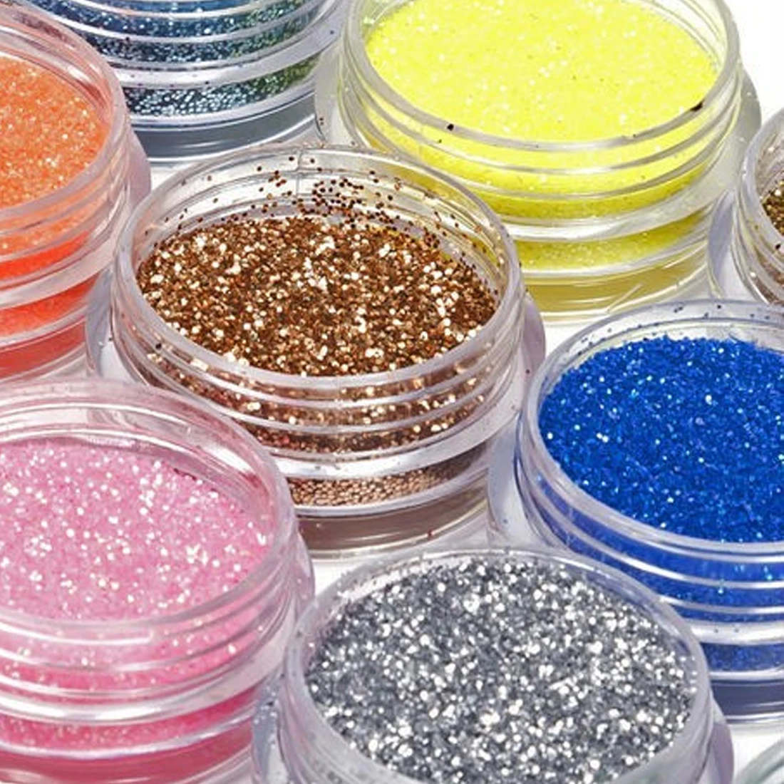 

Top Sale 18 Colors Nail Art Glitter Powder Dust Decoration kit For Acrylic Tips UV Gel DIY Drop Shipping Wholesale Nail Glitter