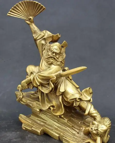 WBY---512 + 10 &quotКитайский фэн шуй Бронзовый таосизм тяньшич Чжун Куй ZhongKui статуя