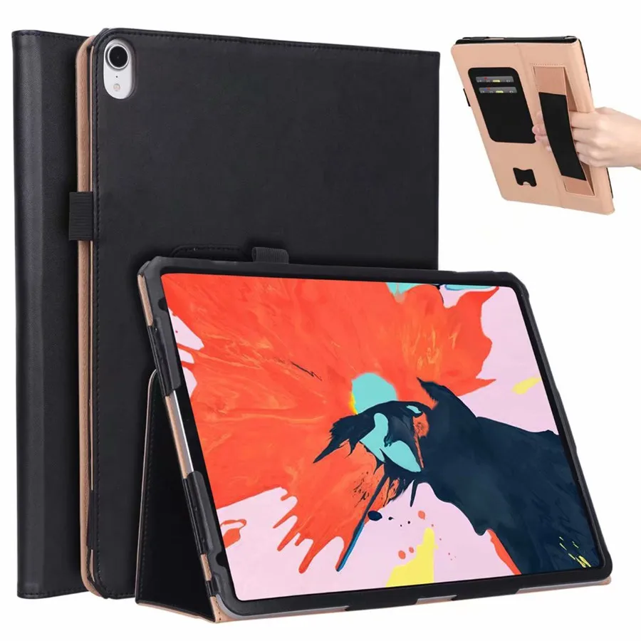 Черный Чехол для iPad Pro 1"() Smart Cover Funda Tablet для нового iPad Pro 11 дюймов модель A80 кожаный чехол-подставка - Цвет: Черный