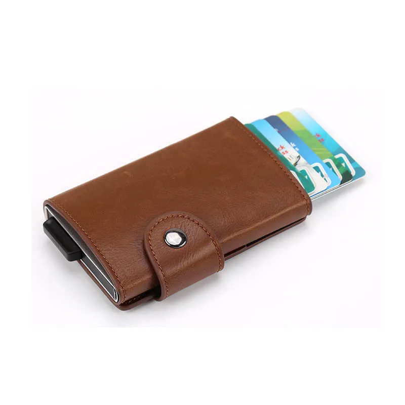 Bycobecy Rfid кошелек для мужчин денег тонкий мини мужской металлический алюминиевый