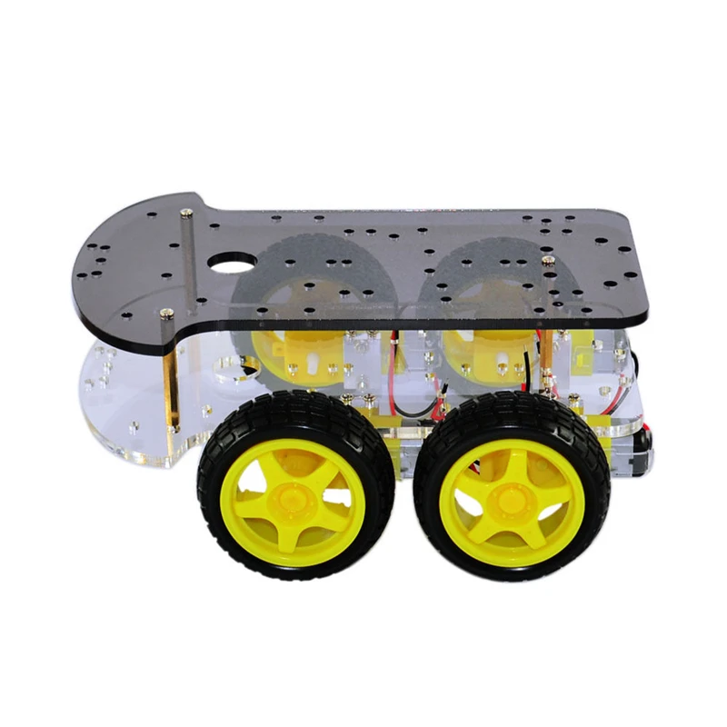 Шасси для робота автомобиля 4WD Arduino с 4 мя редукторными двигателями и колесами шин