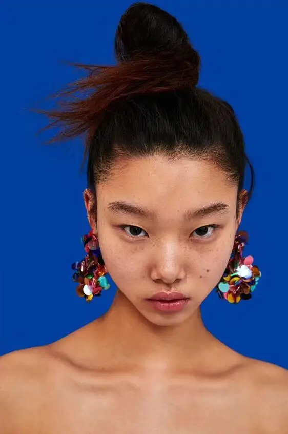 Inlove 5 Colors Large Personality Cute Drop Earrings Korean Bohemian Sequins Tassel Dangle for Women Charm Jewelry | Украшения и