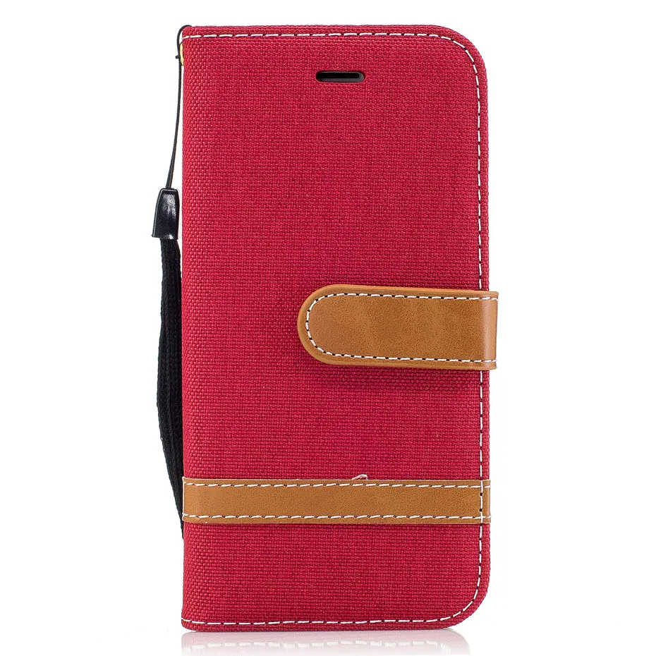 Кожаный чехол книжка Desyner Denim смешанных цветов Чехол для iPhone 5 5S SE 6 6S 7 Plus|case for