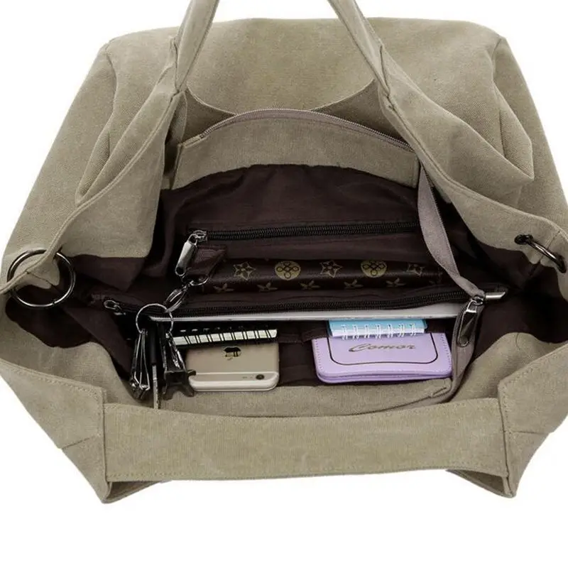 Лидер продаж 2020 женская сумка модный дизайн из канва дамская тоут однотонная на