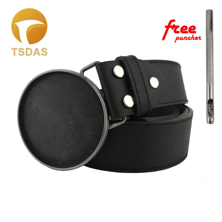 С круглым носком в винтажном серебром пряжка на ремешке со штифтовым соединением