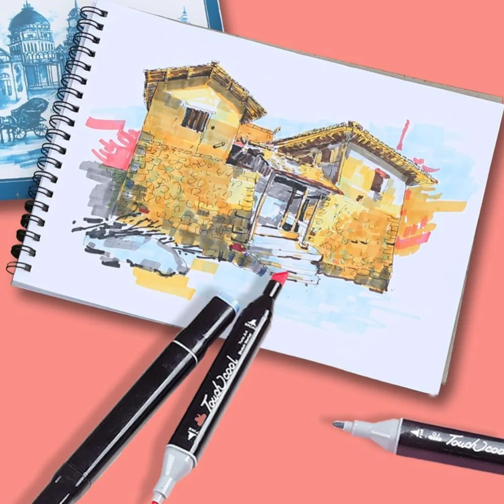 Vividcraft 50 цветов случайный краски чернила маркерной ручки книги по искусству