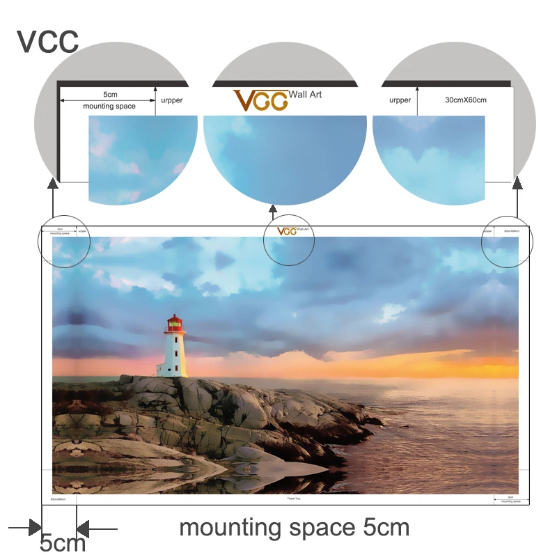 VCC Peggy's Cove Маяк Холст Картина без рамки настенные картины для Гостиная печать на