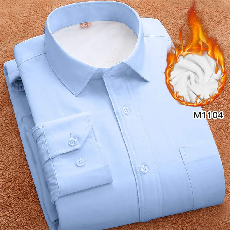 FillenGudd зима 8xl размера плюс мужские повседневные полосатые рубашки дешевая Высококачественная теплая Вельветовая одежда с длинным рукавом большого размера - Цвет: M1104