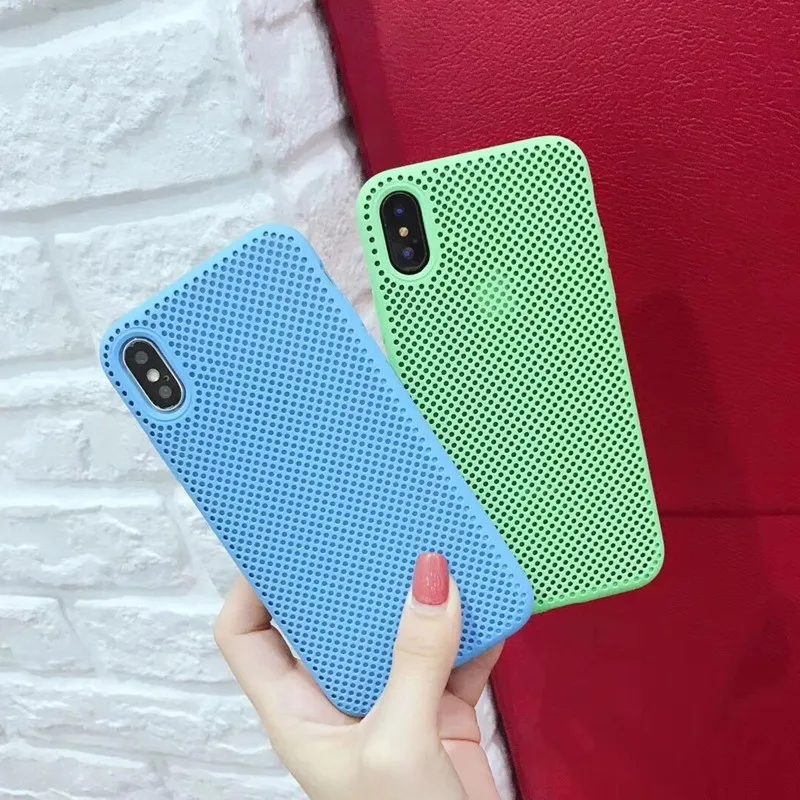 Чехол для iPhone XS MAX XR X мягкий сетчатый чехол из ТПУ 7 8 6 6s Plus полная защита с