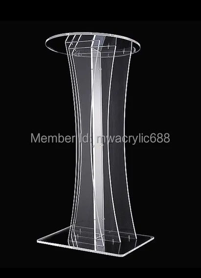 

Free Shipping Transparent Modern Design Cheap Clear Acrylic Lectern